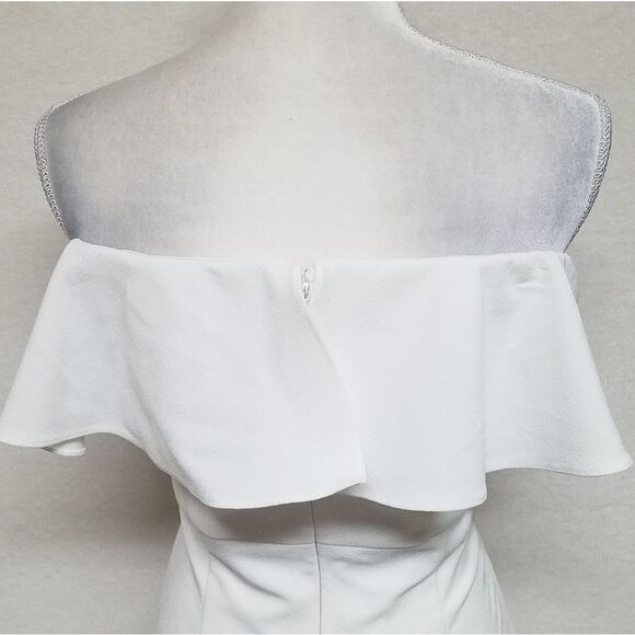 VINCE Camuto White Off-the-Shoulder Midi Dress - Picture 13 of 16